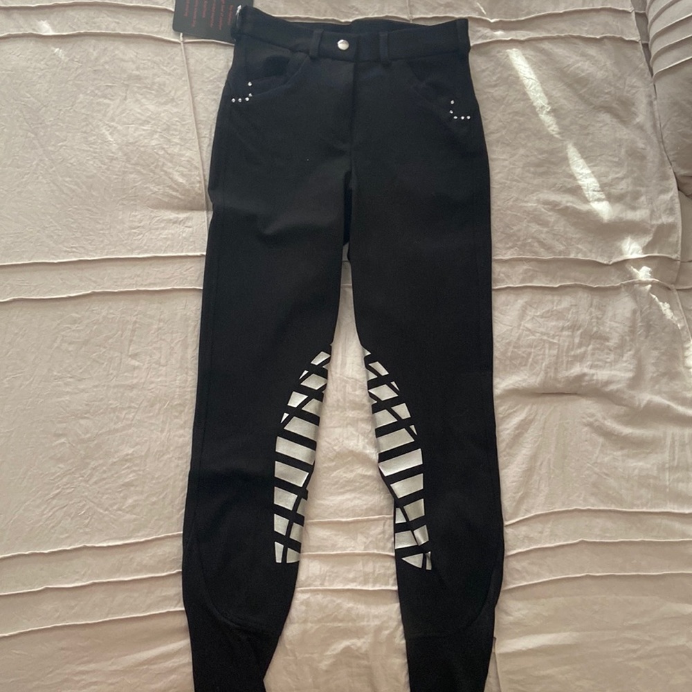 Black Equestrian Breeches